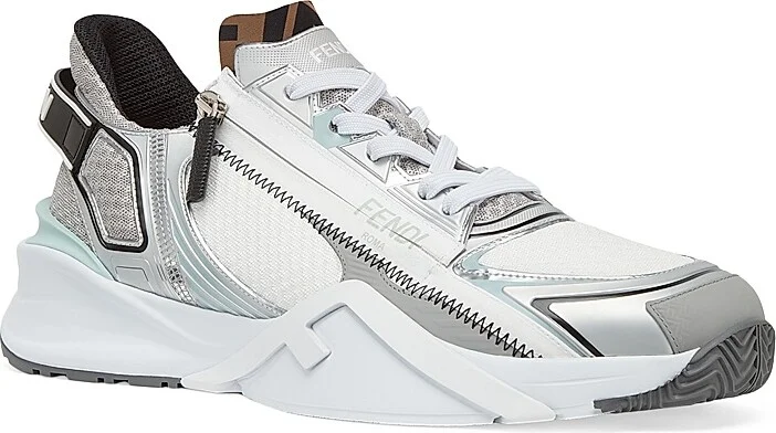 Men's Flow Low-Top Sneakers - Silver - Size 11 - Image 2
