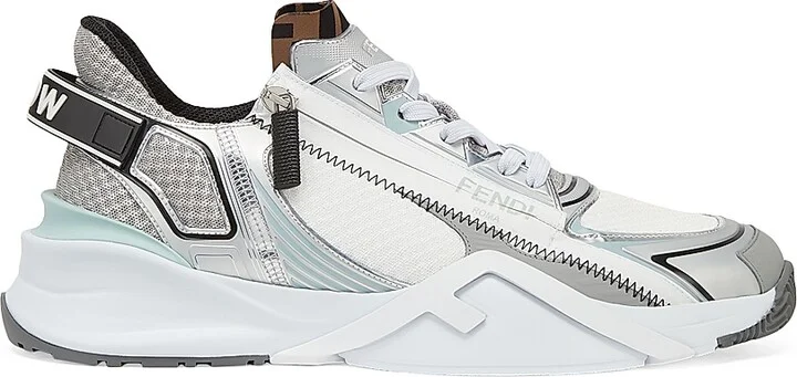 Men's Flow Low-Top Sneakers - Silver - Size 11