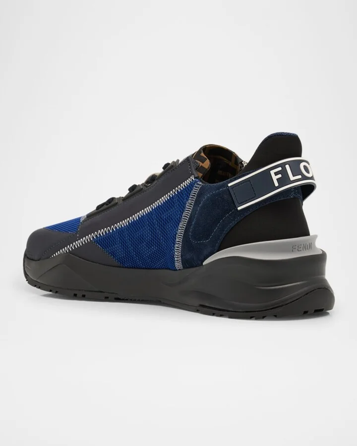 Men's Flow Mixed Media Low-Top Sneakers - Image 5
