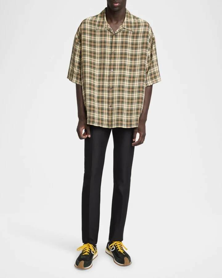 Men's Flow Runner 2.0 Nylon and Suede Low-Top Sneakers - Image 6