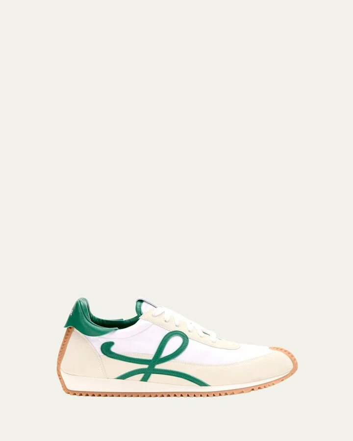 Men's Flow Runner 2.0 Nylon and Suede Sneakers
