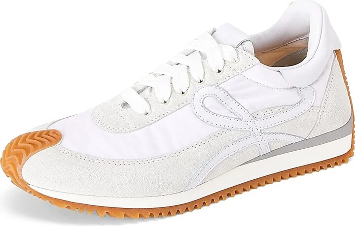 Men's Flow Runner Monogram Logo Sneakers - White - Size 6 - Image 2