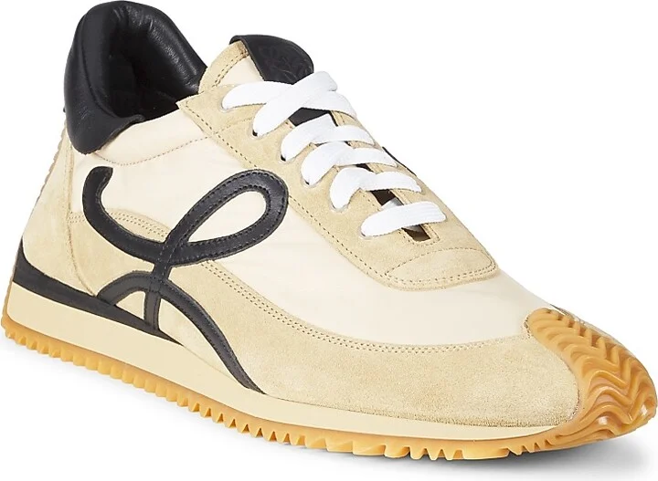Men's Flow Runner Monogram Logo Sneakers - White - Size 6 - Image 6