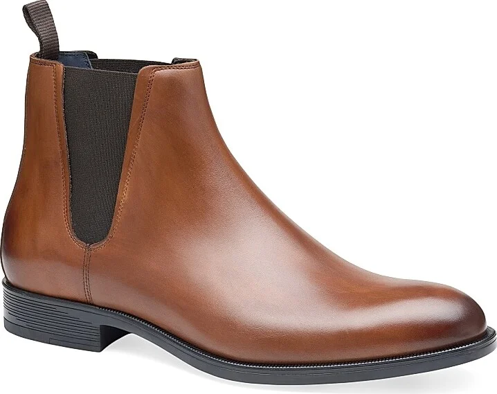 Men's Flynch Leather Chelsea Boots - Tan - Size 8 - Image 2