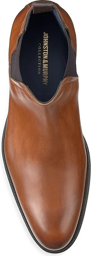 Men's Flynch Leather Chelsea Boots - Tan - Size 8 - Image 4