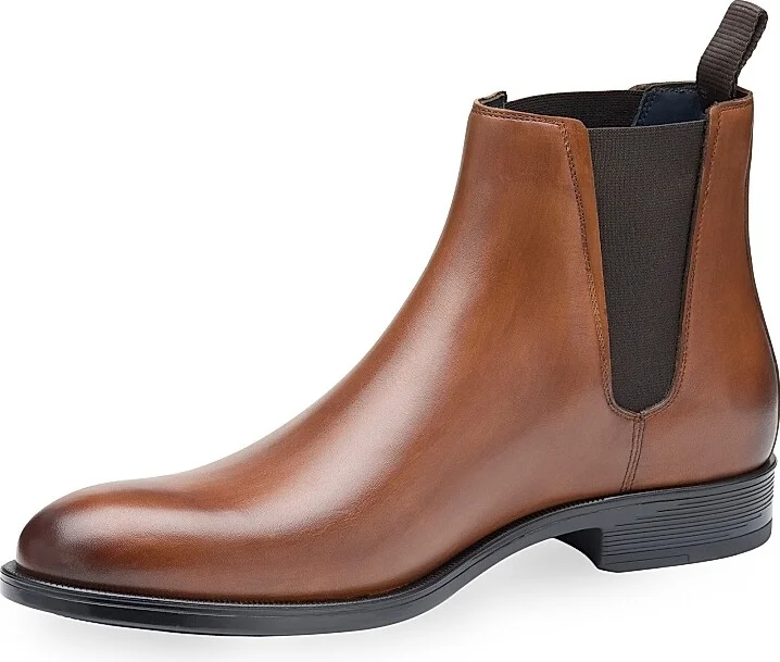 Men's Flynch Leather Chelsea Boots - Tan - Size 8 - Image 7
