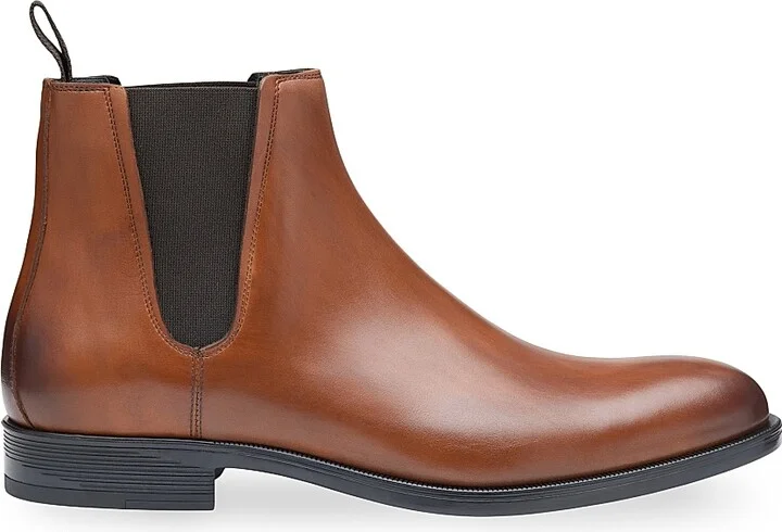 Men's Flynch Leather Chelsea Boots - Tan - Size 8
