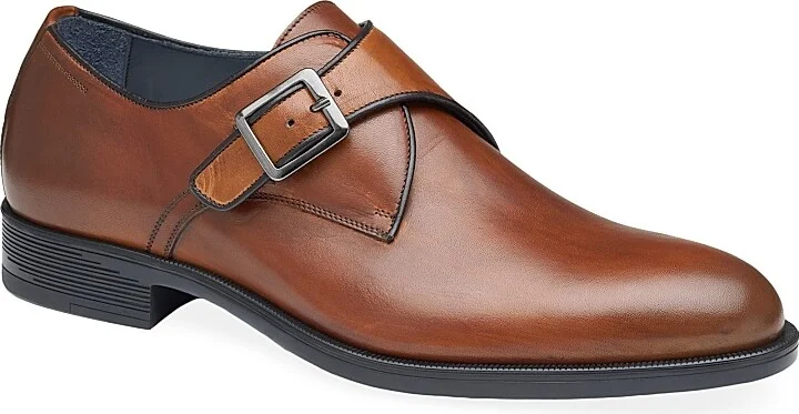 Men's Flynch Monk-Strap Oxfords - Tan - Size 10 - Image 2