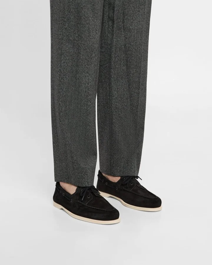 Men's Foil Suede Boat Shoes - Image 6