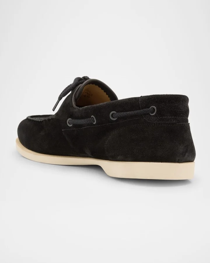 Men's Foil Suede Boat Shoes - Image 7