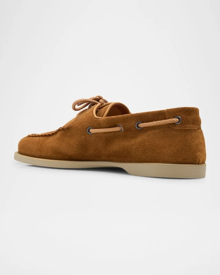 Men's Foil Suede Boat Shoes - Image 10