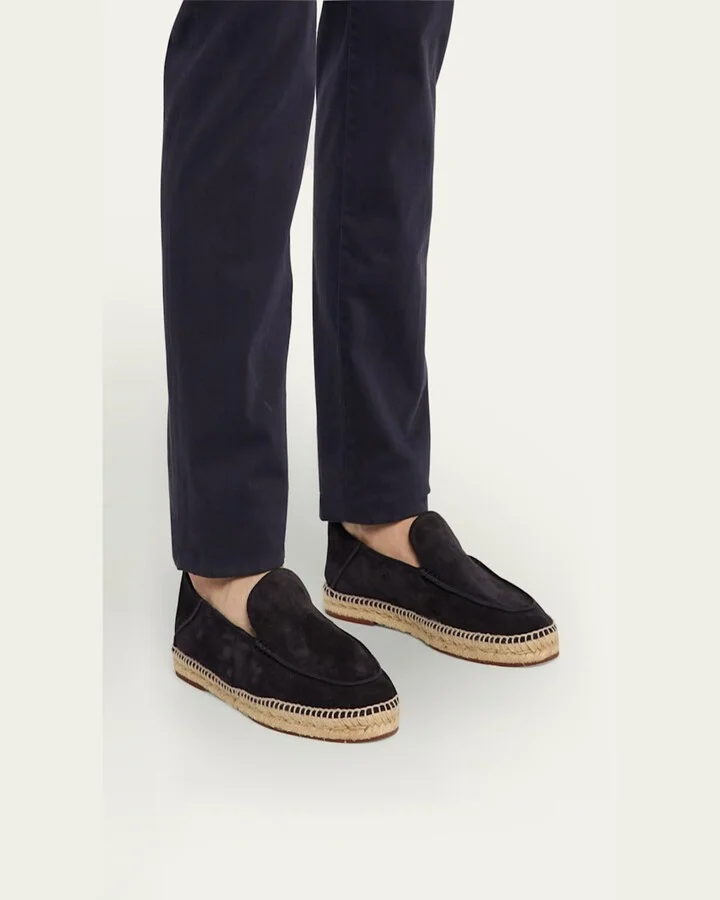 Men's Foldover Suede Espadrille - Image 8