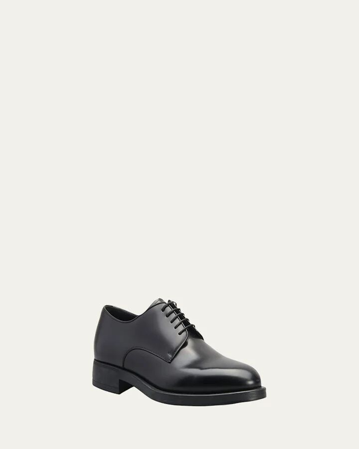 Men's Formal Leather Derby Shoes - Image 3