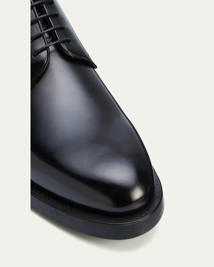 Men's Formal Leather Derby Shoes - Image 4