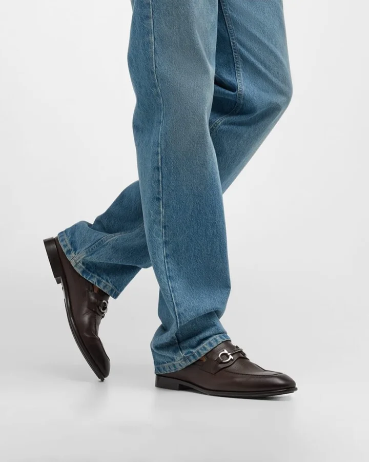 Men's Foster Gancini Bit Loafers - Image 9