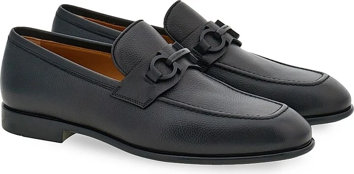 Men's Foster Gancio Leather Loafers - Nero - Size 9 - Image 2