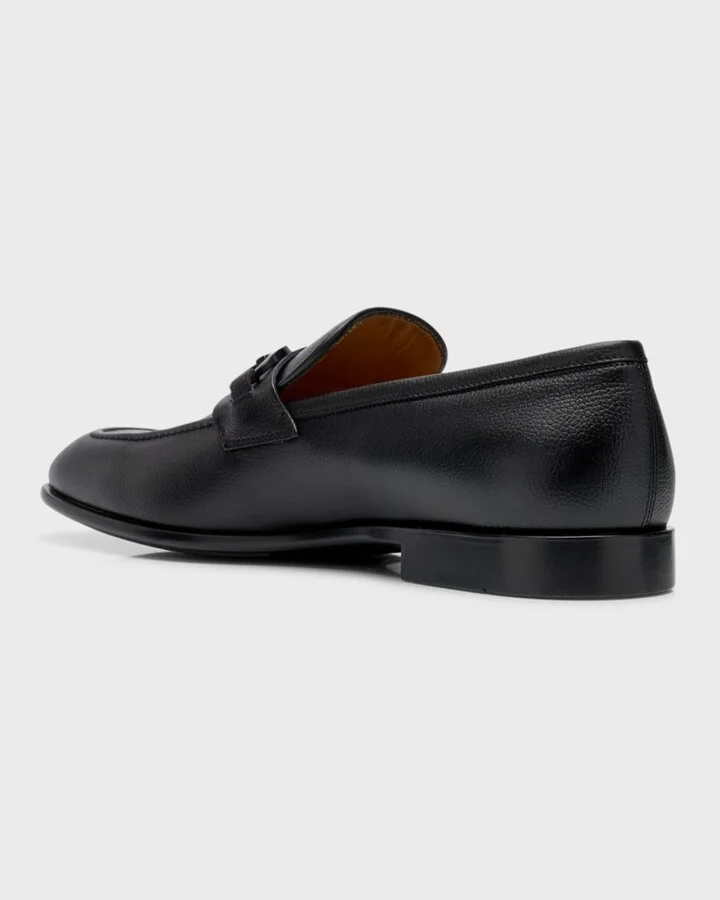 Men's Foster Leather Gancini Bit Loafers - Image 6