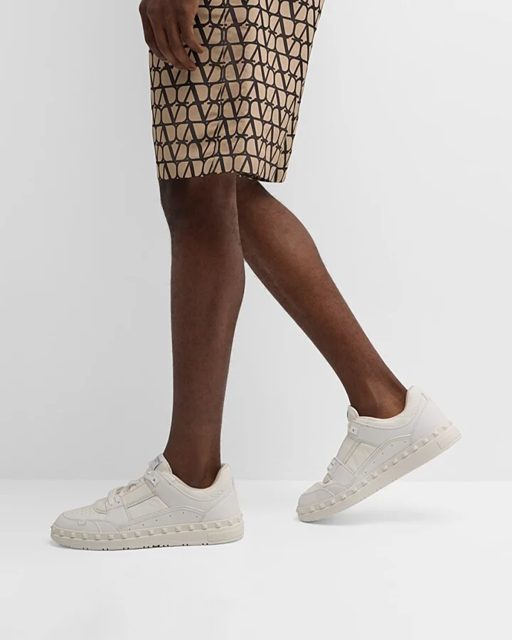 Men's Freedots Leather Low-Top Sneakers - Image 2