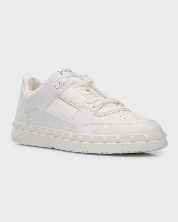 Men's Freedots Leather Low-Top Sneakers - Image 6