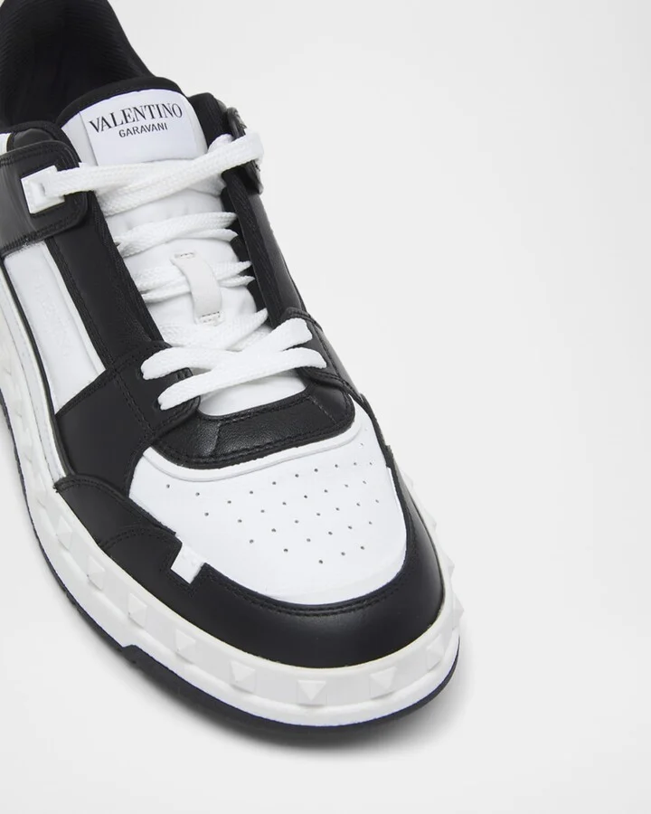 Men's Freedots Leather Low-Top Sneakers - Image 11