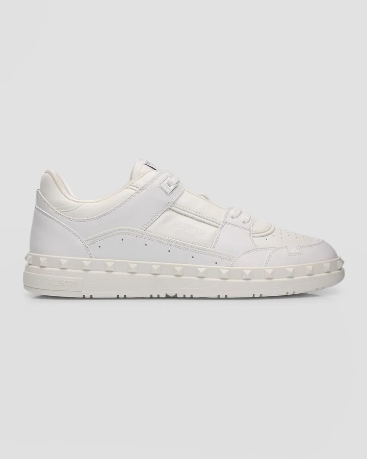 Men's Freedots Leather Low-Top Sneakers