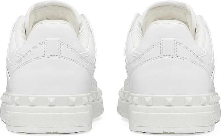 Men's Freedots Low Top Sneakers In Calfskin - White - Size 9 - Image 3