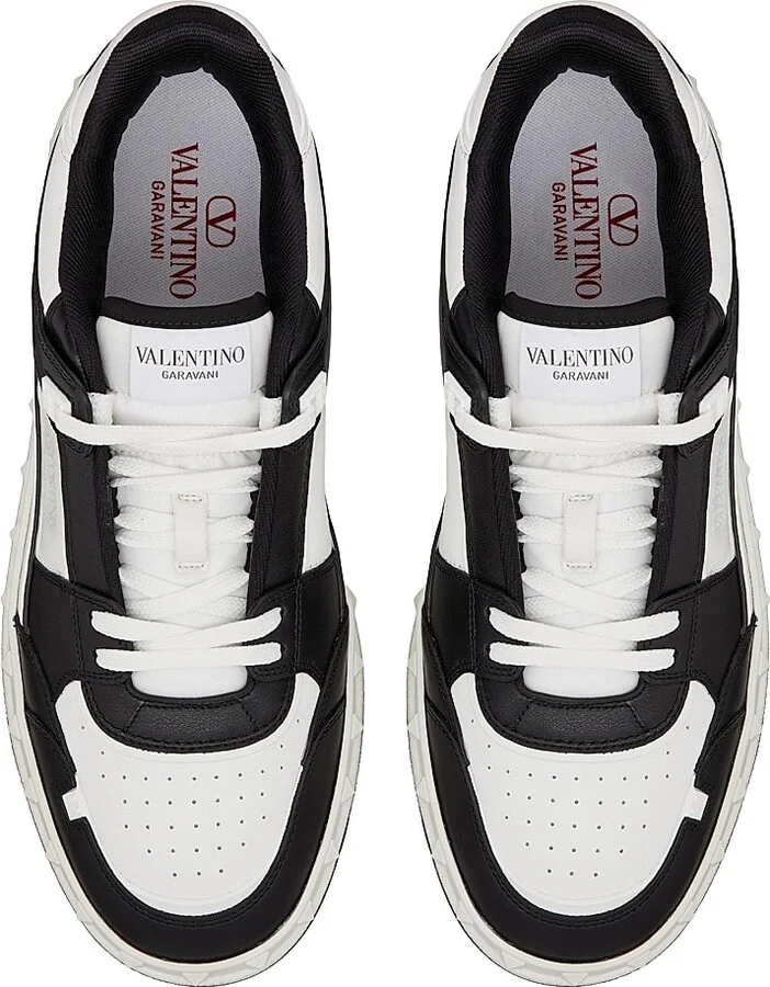 Men's Freedots Low Top Sneakers In Calfskin - White - Size 9 - Image 9