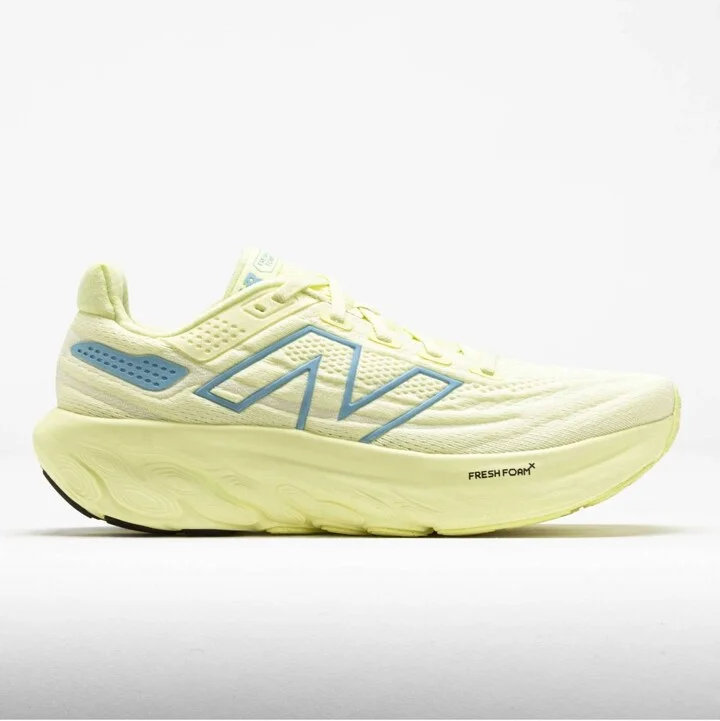 Men's Fresh Foam X 1080V13 Running Shoes In Limelight/chrome Blue/silver Metalic