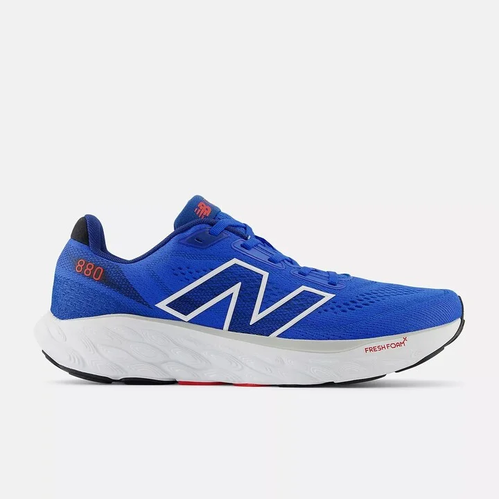 Men's Fresh Foam X 880V14 Running Shoes In Blue Oasis/atlantic Blue/true Red