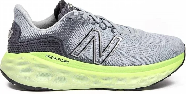 Men's Fresh Foam X More V3 Running Shoes In Light Slate / Vibrant Spring