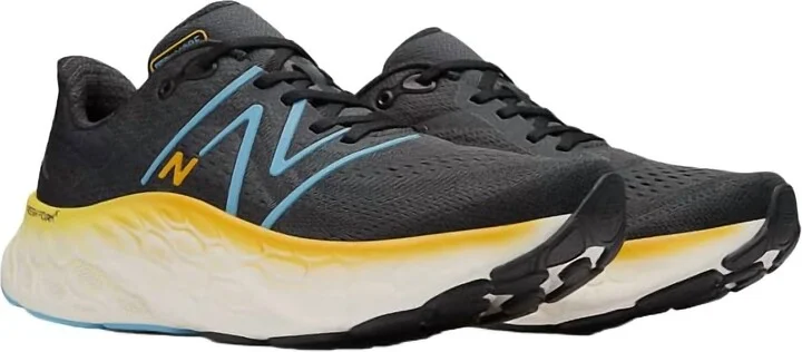 Men'S Fresh Foam X More V4 Sneakers In Blue Yellow