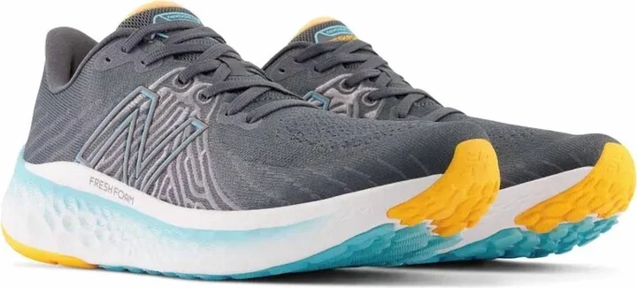 Men's Fresh Foam X Vongo V5 Shoes - D Width In Graphite / Summer Aqua / Hot Marigold