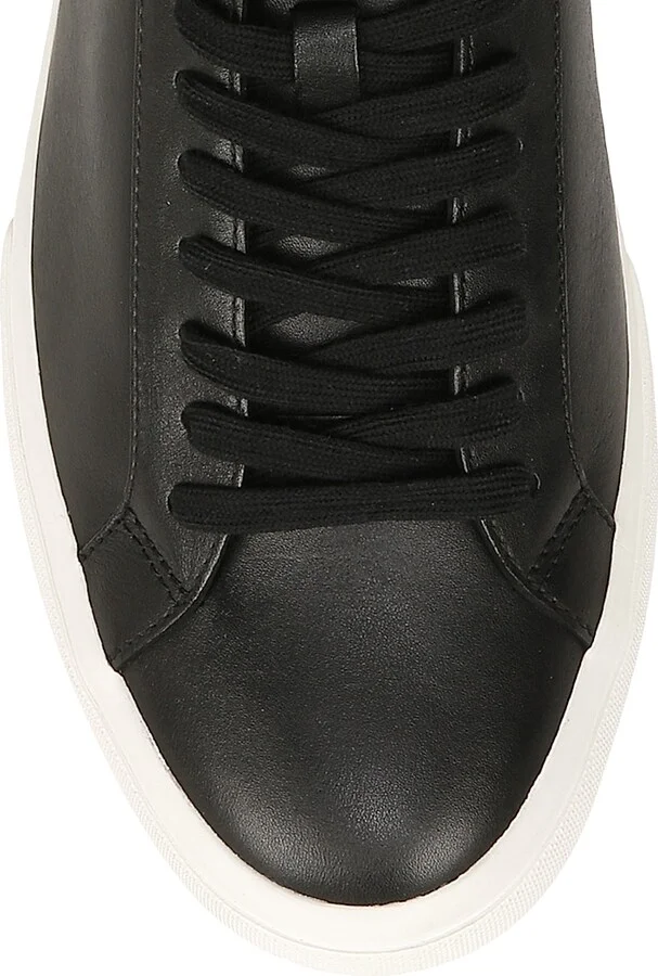 Men's Fulton Leather Oxford Sneakers - Black - Size 7 - Image 4
