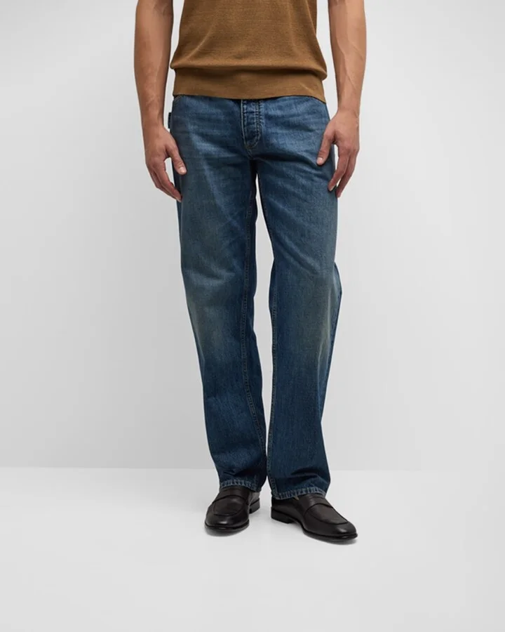 Men's Funes Leather Penny Loafers - Image 4