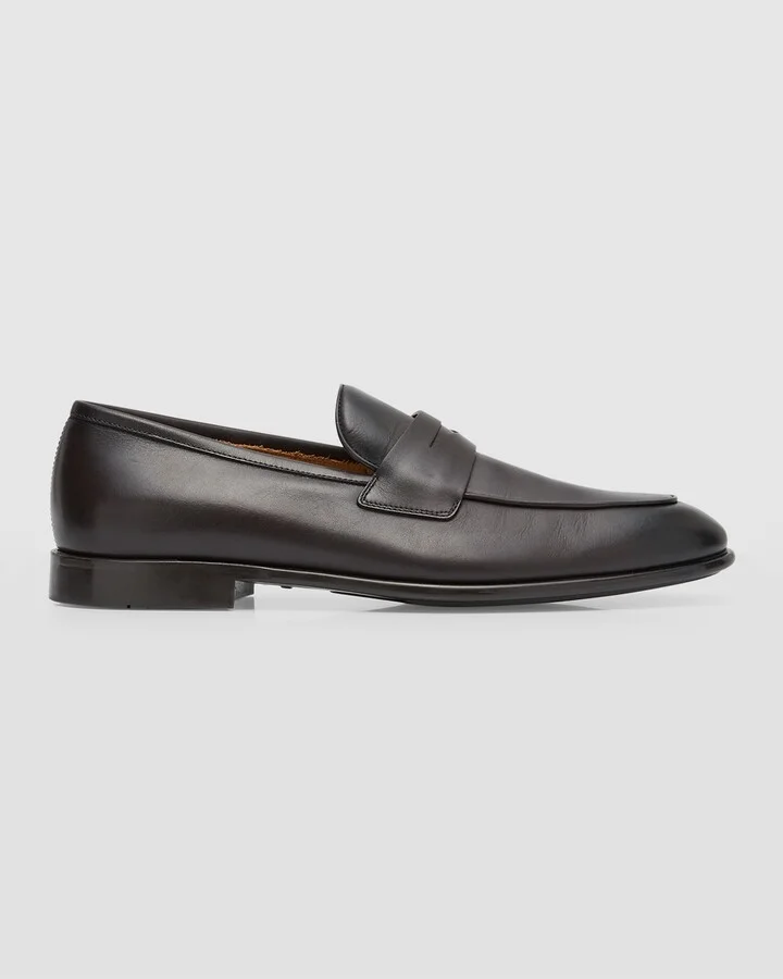 Men's Funes Leather Penny Loafers