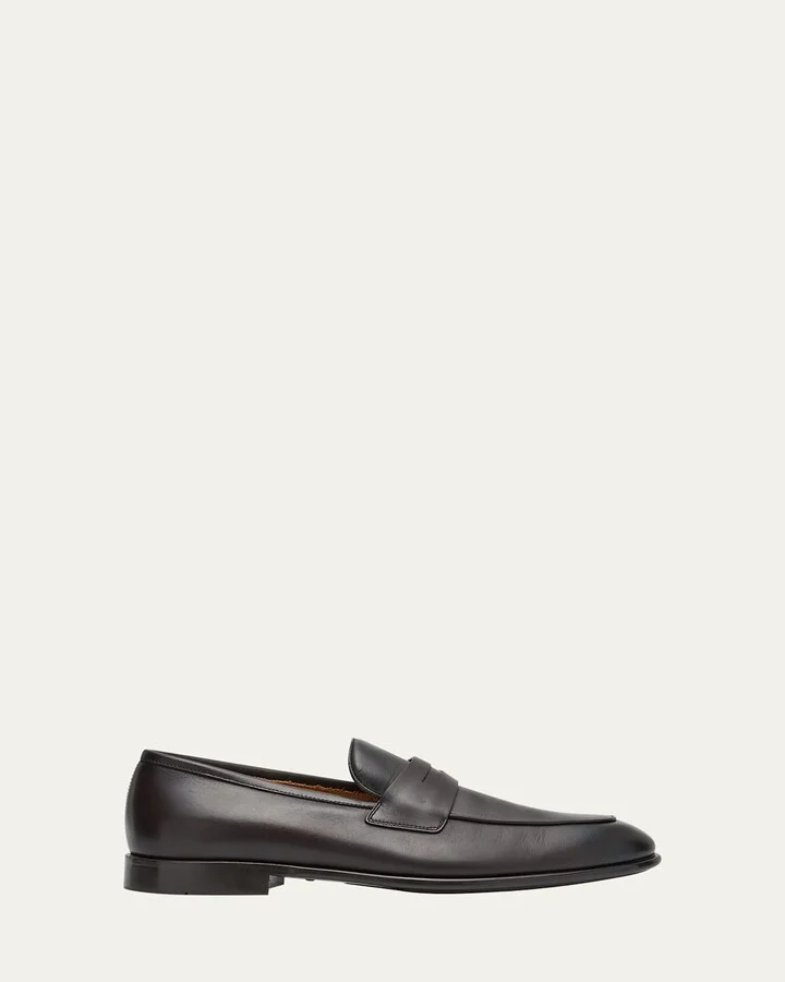 Men's Funes Leather Penny Loafers