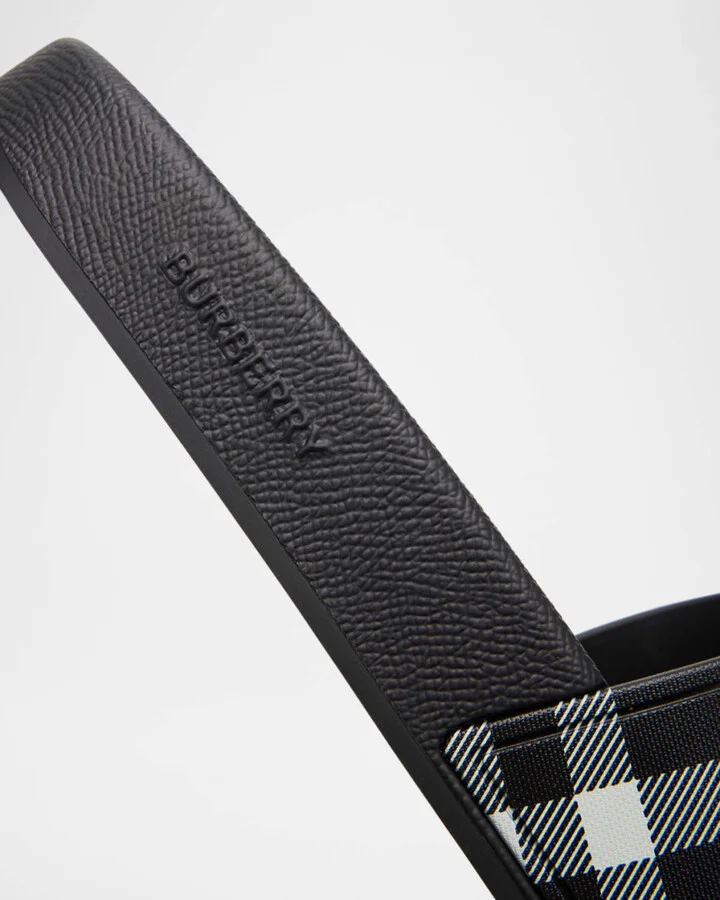 Men's Furley Check Slide Sandals - Image 3