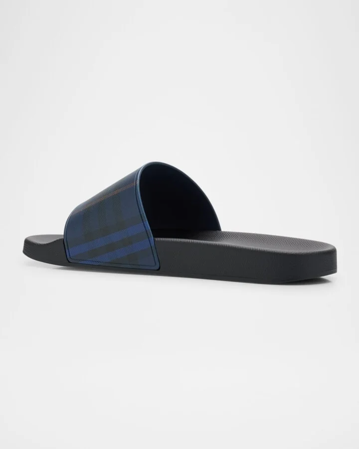 Men's Furley Check Slide Sandals - Image 5