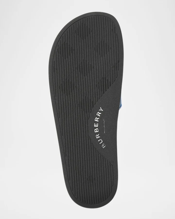 Men's Furley Check Slide Sandals - Image 3
