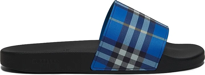 Men's Furley Check Slide Sandals - Hyacinth - Size 6