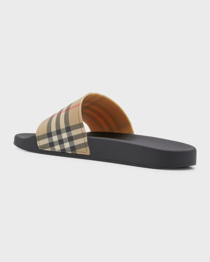 Men's Furley Check Slides - Image 9