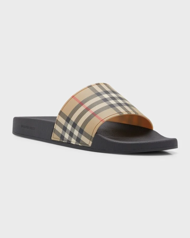Men's Furley Check Slides - Image 11