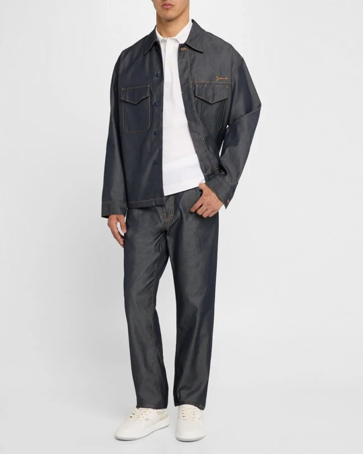 Men's G Move Leather Low-Top Sneakers - Image 4