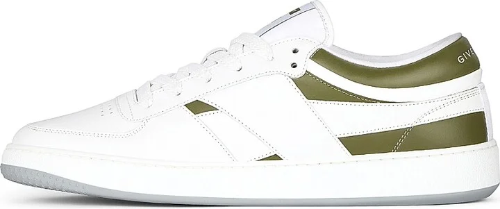 Men's G Move Sneakers in Mixed Leathers - White Navy - Size 6 - Image 7