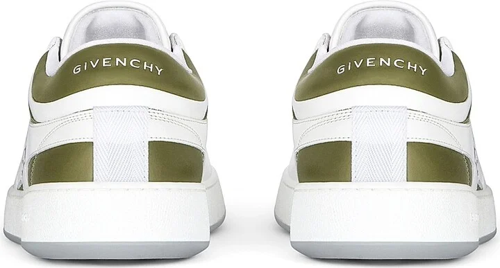 Men's G Move Sneakers in Mixed Leathers - White Navy - Size 6 - Image 8