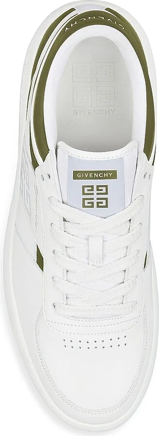 Men's G Move Sneakers in Mixed Leathers - White Navy - Size 6 - Image 9