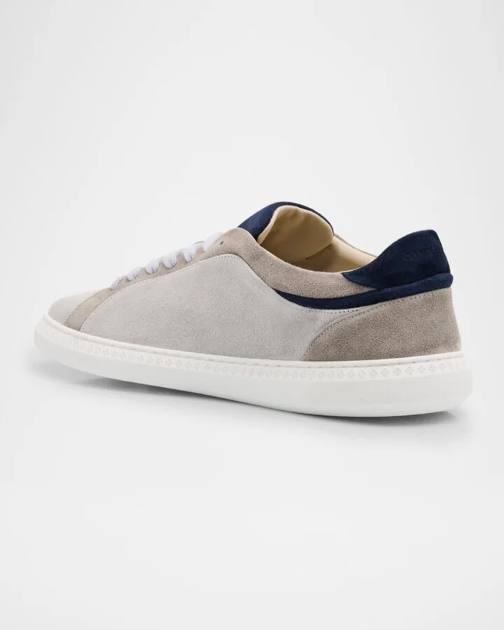 Men's G Set Suede Low-Top Sneakers - Image 7