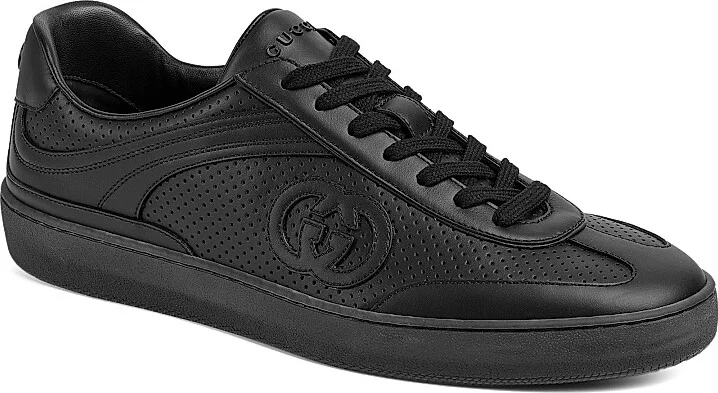 Men's G74 Retro Leather Sneakers - Black - Size 11 - Image 2