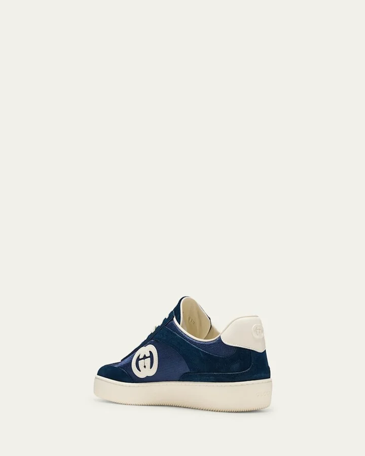 Men's G75 Canvas and Suede T-Toe Low-Top Sneakers - Image 6