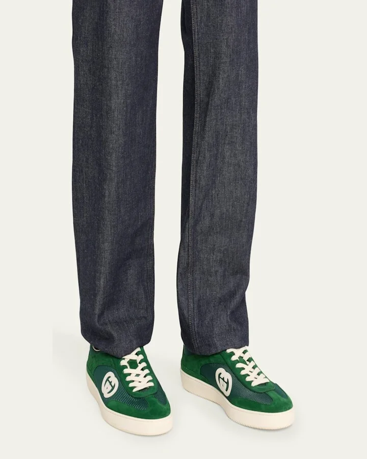 Men's G75 Canvas and Suede T-Toe Low-Top Sneakers - Image 8